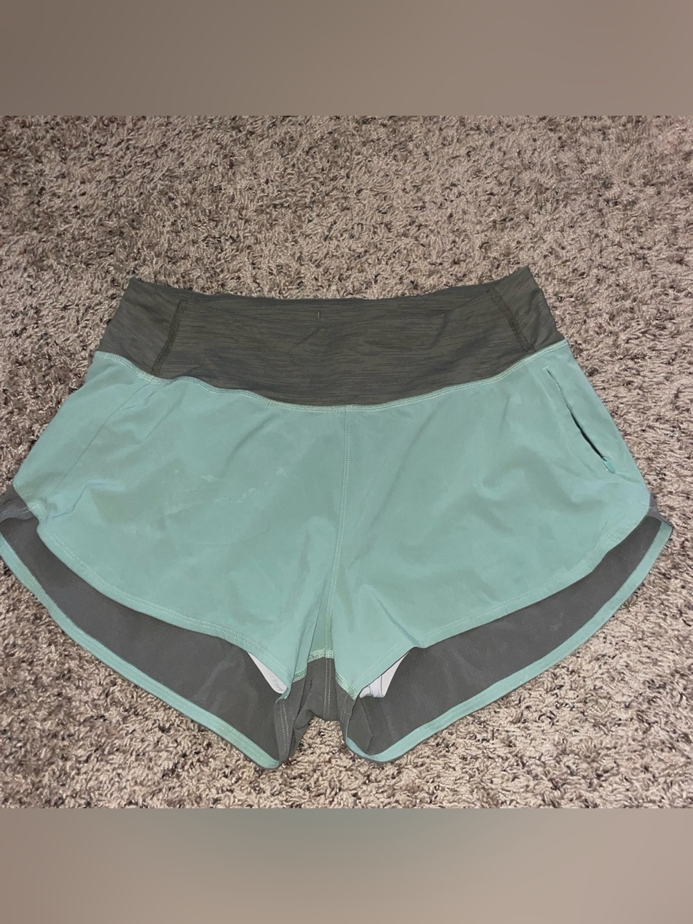 Outdoor Voices Green Athletic Shorts